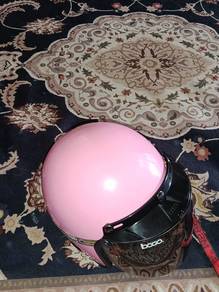 helmet ms88 pink.. jual sbb da putus ngan ex