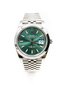 New Rolex Datejust 41 Mint Green Index 126300