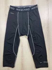 Nike Pro Compression Black Pants #AL Used