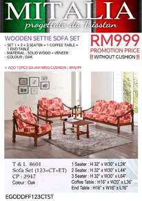 Quality Solid Wood Settie Sofa Set | Sofa Set Kayu