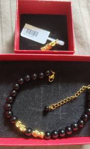 Bracelet Gold and Loket Pendant 999 Solid Gold 