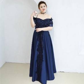 Blue red plus size wedding prom dress RBP0894