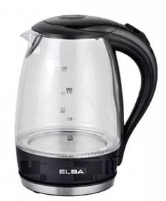 Elba 1.7L Glass Jug Kettle Pemanas Air EJKF1723G