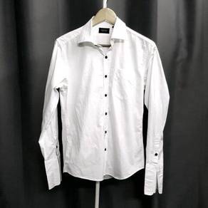 Burberry Slim Fit White Long Sleeve Shirt
