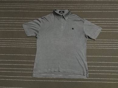 Aquascutum luxury polo tee 40℅ silk L