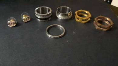Earring + 5 Rings
