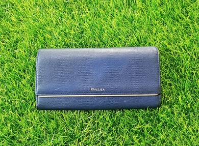 Rhizliza Leather trifold long wallet 