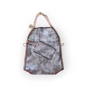 Handcarry suede leather bag