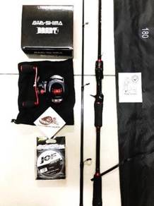 Skygitz steel rod combo awa-shima beast reel