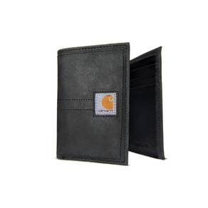 Carhartt Saddle Leather Trifold Wallet Black