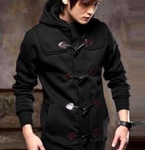 0371 READY STOCK BLACK HOODiE SWEATER JACKET 🔥