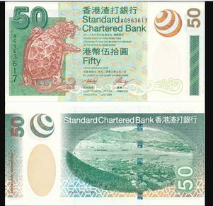 Hong Kong $50 2003 Chartered Bank - Pick 292  unc