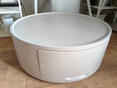 (Original 600)Round Coffee Table with Storage Draw