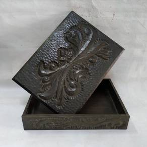 Antique Handcarved Wood Box