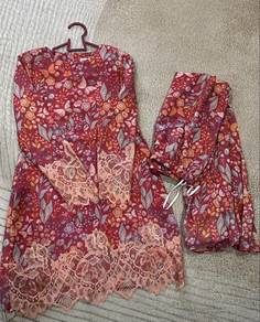 baju kurung bulan bintang sister