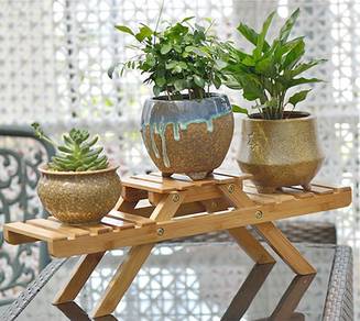 Outdoor Plant Garden Pot Rack Rak Taman Flower
