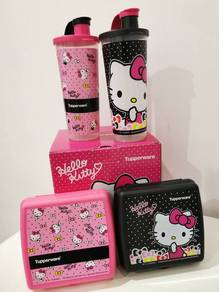 Tupperware Hello Kitty Tumblers and Lunch Box 