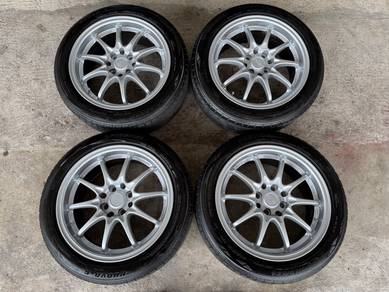 Rim ce28 silver rs performance 16 inch tayar 80%