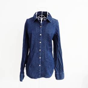 Tommy Hilfiger Polka Dot Long Sleeve Navy Blue