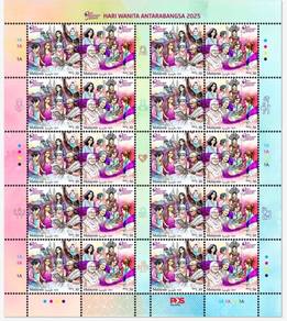 Mint Stamp Sheet International Woman Day 2025