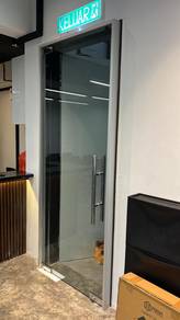 PASANG PINTU KACA KALIS PECAH l 12mm clear glass