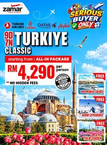 9D7N TURKIYE CLASSIC FULLBOARD With FLIGHT 