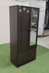 YF15A1 Almari Baju 2.5 x 5.5 Feet 2 Doors Wardrobe