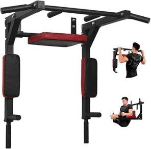 Wall Mount Pull Up Bar Mounted Body Press Bar Gym