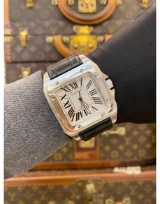 Cartier Santos 100 XL REF2656 White Roman Numerals