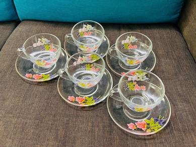 Glass Tea Cups Set