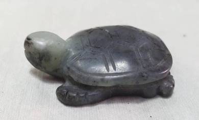Ancient Chinese Hetian jade carved fengshui longev