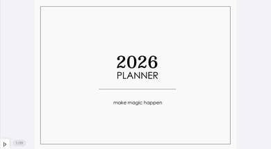 2026 Planner