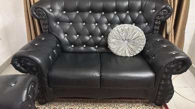 Set sofa PU leather 3+2 seater 