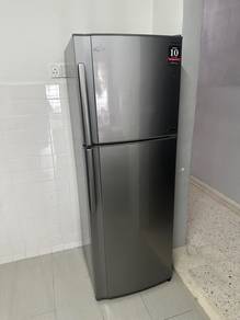 Metallic Gray 2-Door Refrigerator