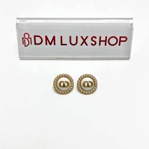 Preloved Dior Tribales Clip-On Pearls Earrings