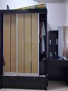 Wardrobe 5ft dan Almari solek 