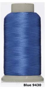 Blue 9430 Embroidery Machine Thread Benang Sulam