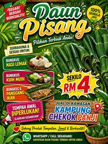 daun pisang pembungkus