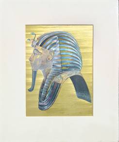 Vintage Decorative Art Print -Tutankhamun Mask 2