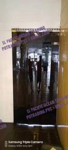 Solid Black PVc Strip Curtain