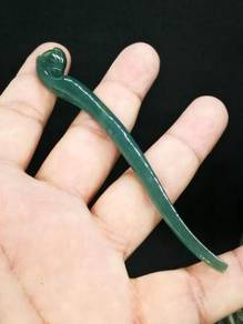 Pin Rambut Giok Jadeite Jade Ais Hijau