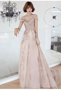 Pink wedding prom evening dress gown RBP1209