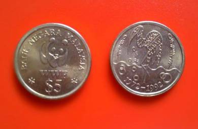 Dy 20th Anniversary WWF For Nature Msia 5 Ringgit