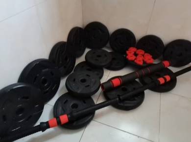 10KG/20KG/30KG Adjustable Dumbbells Barbell Set