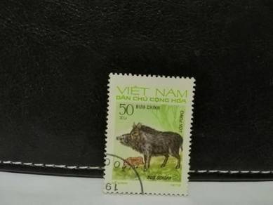 1964 Vietnam Stamp Wild Boars Animal