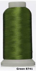 Green 8741 Embroidery Machine Thread Benang Sulam