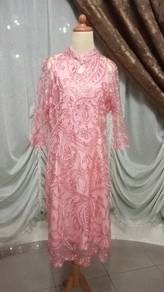 Pink Shimmering Cheongsam Dress