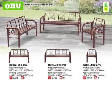 5Ft Metal Bench Chair (OHU-3798)