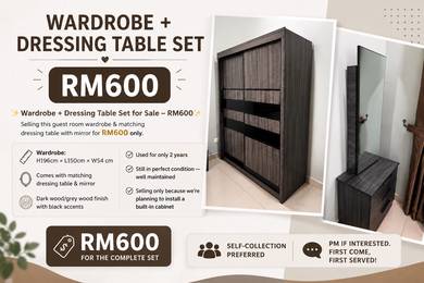 Wardrobe + Dressing table set