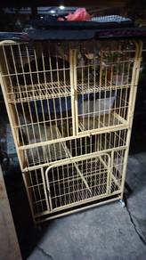 Sangkar Kucing H137cm × W55cm × L78cm